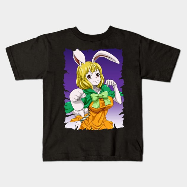 PIRATE CARROT SHIP ANIME MERCHANDISE Kids T-Shirt by julii.draws